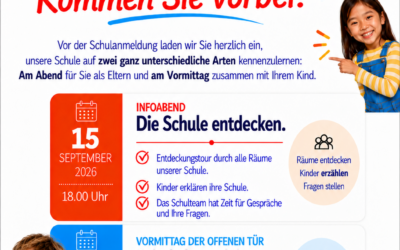 Einladung zum Infoabend und Vormittag der offenen Tür!