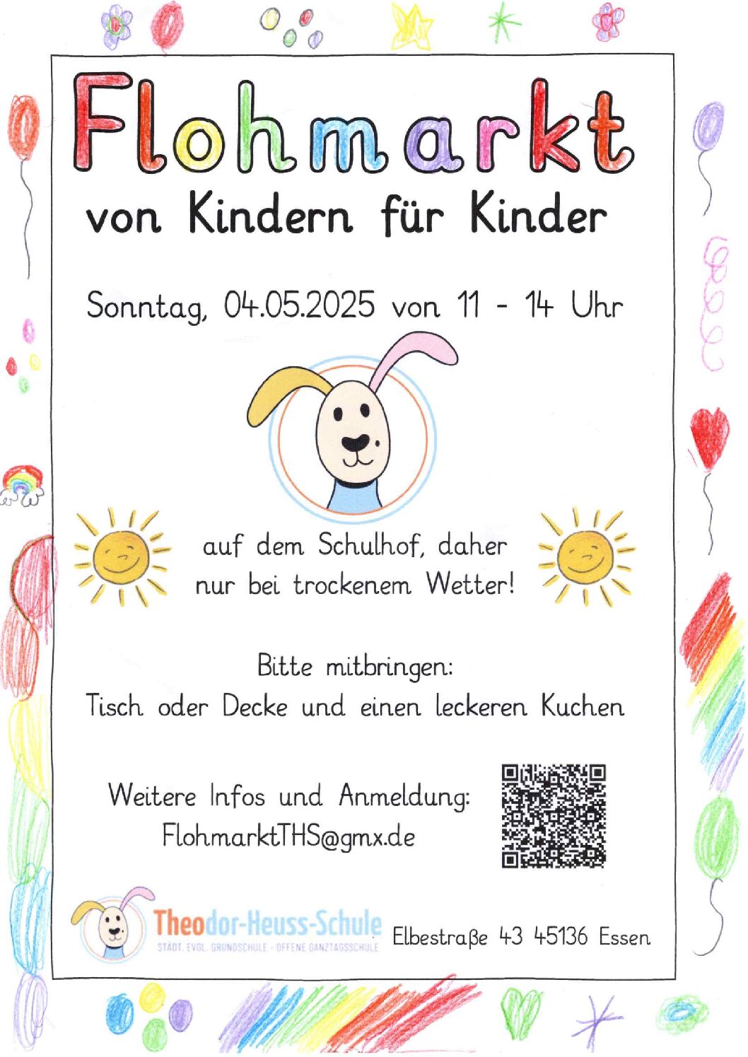 Flohmarkt an der THS von Kindern für Kinder