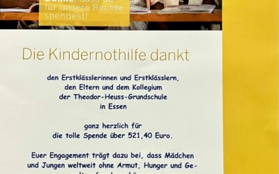 Kollekte des Einschulungsgottesdienstes