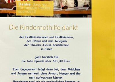 Spende Einschulung Kindernothilfe